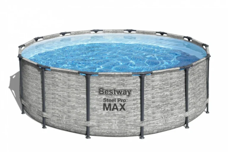 Bazen Steel Pro Max Frame 427x122, Imitacija Kamena, 14 Stopa, Bestway 5 U 1 + Pribor 2