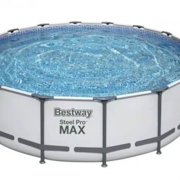 Bazen Steel Pro Max Frame 488x122 Sivi, 16 Stopa, Bestway 5 U 1 + Ljestve + Pokrov 2