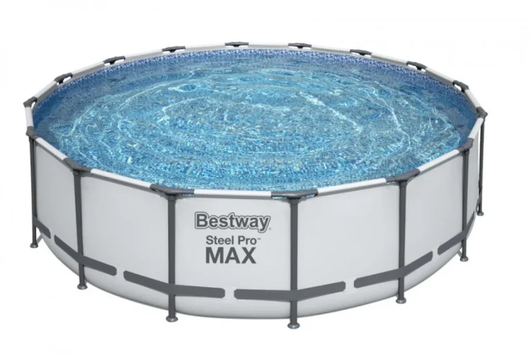 Bazen Steel Pro Max Frame 488x122 Sivi, 16 Stopa, Bestway 5 U 1 + Ljestve + Pokrov 2