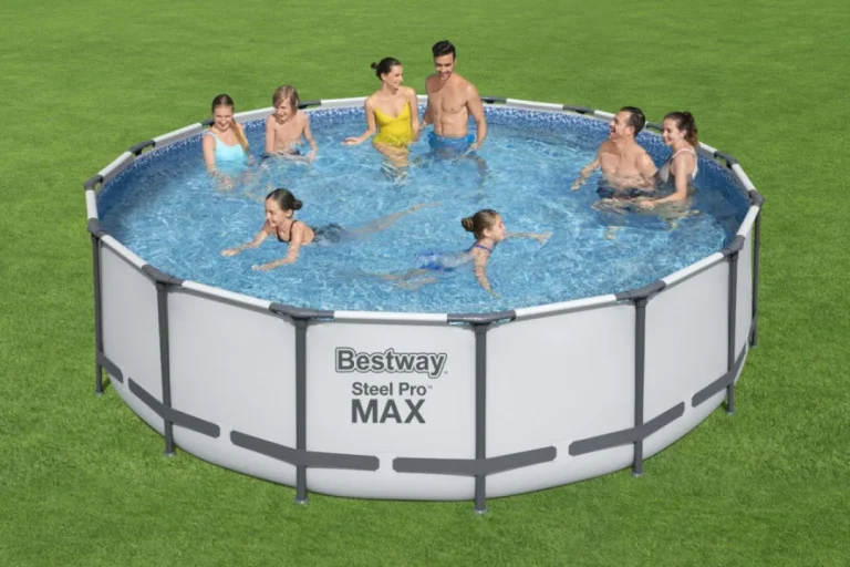 Bazen Steel Pro Max Frame 488x122 Sivi, 16 Stopa, Bestway 5 U 1 + Ljestve + Pokrov 3