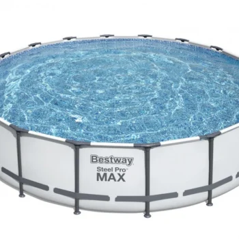 Bazen Steel Pro Max Frame 549x122 Sivi, 18ft Bestway 5u1 + Pumpa + Pokrov + Ljestve 2
