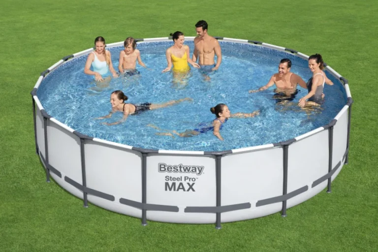 Bazen Steel Pro Max Frame 549x122 Sivi, 18ft Bestway 5u1 + Pumpa + Pokrov + Ljestve 3