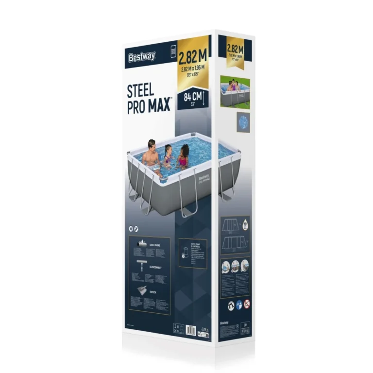 Bazen S čeličnim Okvirom Power Steel 282x196x84 9x6ft Bestway 4u1 + Pumpa S Filterom 11
