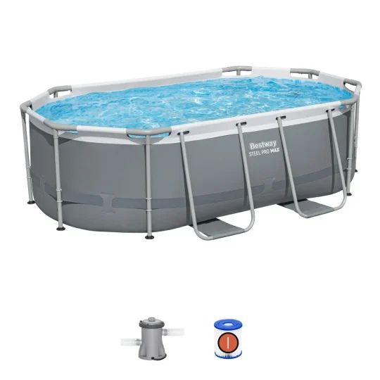 Bazen S čeličnom Konstrukcijom 305x200x84 10x6ft Bestway + 5u1 + Chemconnect 1