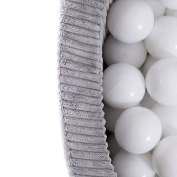 Bazen S Lopticama Plush Nest, Sivi, Okrugli, Vrhunski Kord, 90x30, 200 Loptica: Biserna, Svijetlo Ružičasta, Zlatna 9