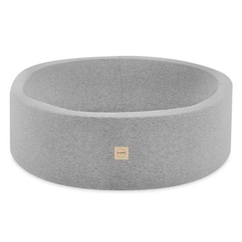 Bazen S Lopticama Plush Nest, Svijetlosiva, Okrugla, Pamučna, 90x30, 200 Loptica: Plava, žuta, Svijetloplava 5