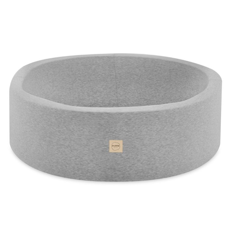 Bazen S Lopticama Plush Nest, Svijetlosiva, Okrugla, Pamučna, 90x30, 200 Loptica: Plava, žuta, Svijetloplava 5