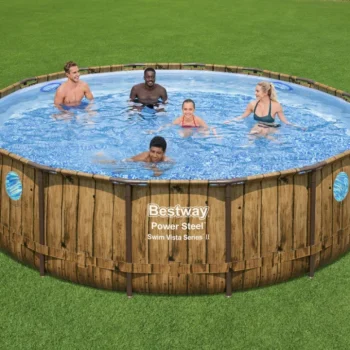 Bazen S Okruglim Okvirom Power Steel Swim Vista Serije 488x122, 16 Stopa, Bestway 7 U 1 2