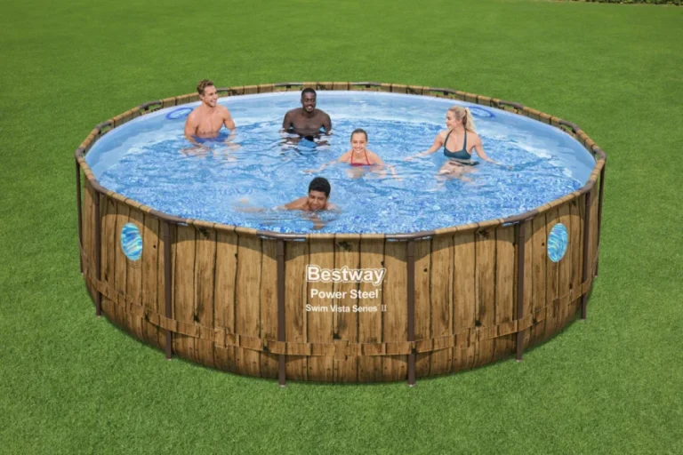 Bazen S Okruglim Okvirom Power Steel Swim Vista Serije 488x122, 16 Stopa, Bestway 7 U 1 2