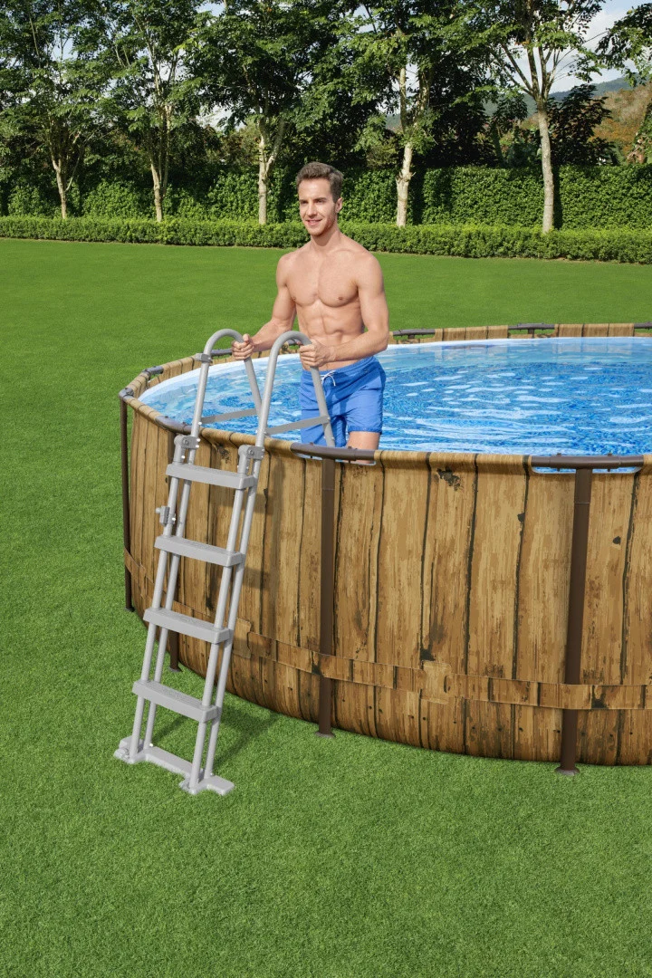 Bazen S Okruglim Okvirom Power Steel Swim Vista Serije 488x122, 16 Stopa, Bestway 7 U 1 6
