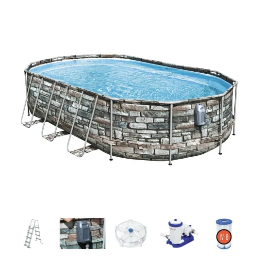 Bazen S Okvirom 610 Cm X 366 Cm X 122 Cm, Power Steel Swim 1