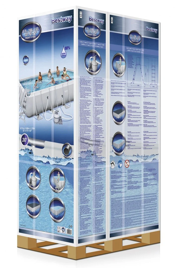 Bazen S Okvirom 6,7 M, 671 X 366 X 132 Cm, Powersteel Bestway 4