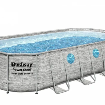 Bazen S Okvirom Power Steel Swim Vista S Prozorom 549x274x122 18x9ft Bestway 7u1 2