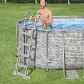 Bazen S Okvirom Power Steel Swim Vista S Prozorom 549x274x122 18x9ft Bestway 7u1 7