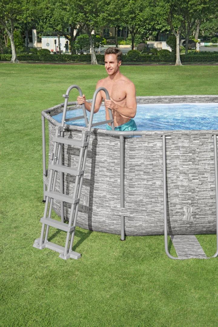 Bazen S Okvirom Power Steel Swim Vista S Prozorom 549x274x122 18x9ft Bestway 7u1 7