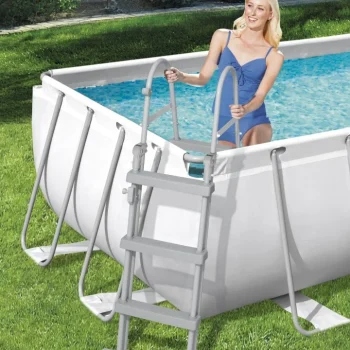 Bazen S Okvirom Od čelika Power Steel 404x201x100, Sivi, 13x6 Stopa, Bestway 6 U 1 + Pumpa Za 5