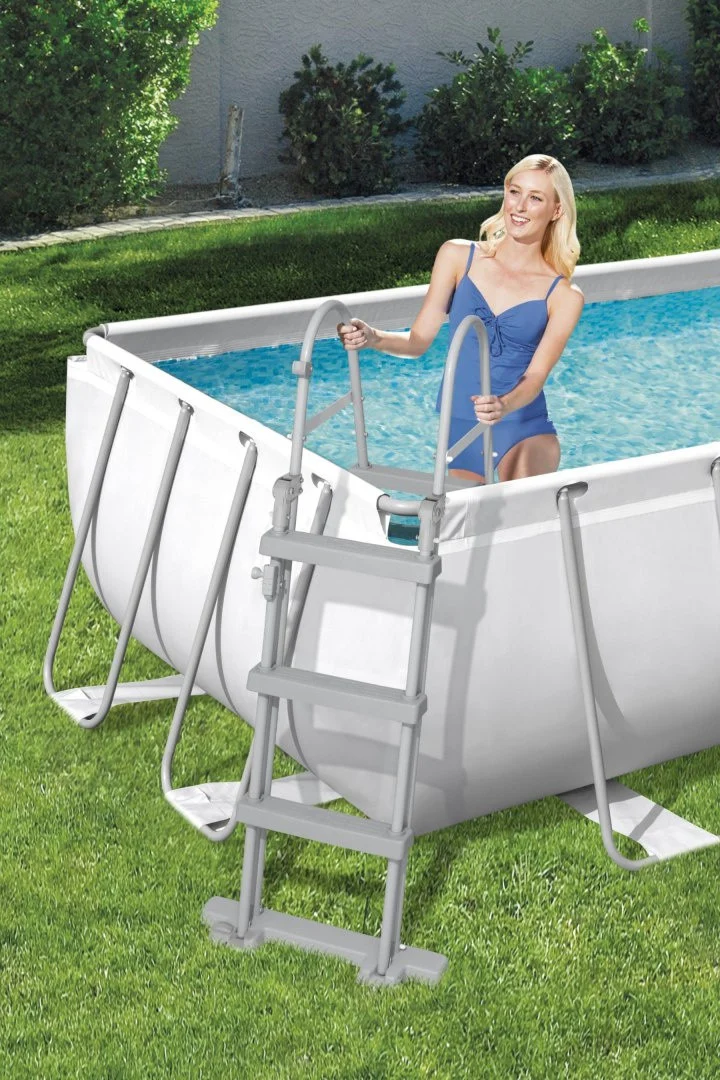 Bazen S Okvirom Od čelika Power Steel 404x201x100, Sivi, 13x6 Stopa, Bestway 6 U 1 + Pumpa Za 5