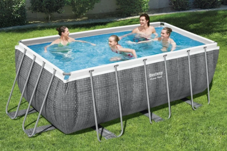 Bazen S Okvirom Od čelika Power Steel 412x201x122, Imitacija Ratana, 13x6 Stopa, Bestway 6u1 2
