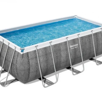 Bazen S Okvirom Od čelika Power Steel 412x201x122, Imitacija Ratana, 13x6 Stopa, Bestway 6u1 3