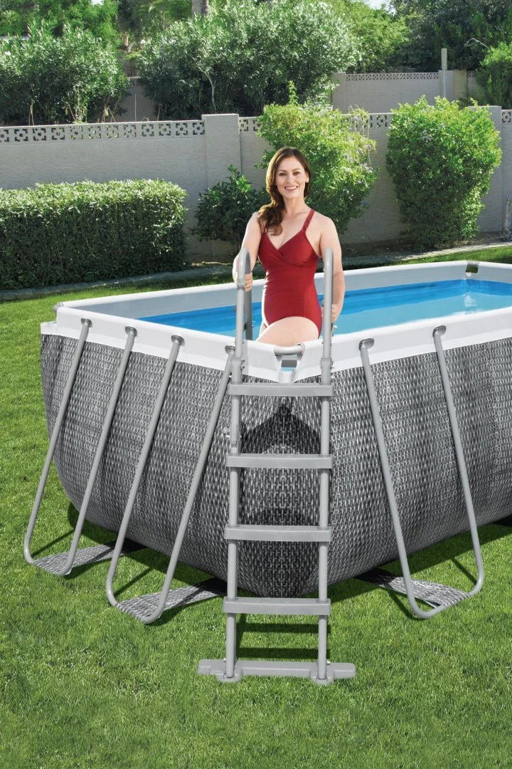Bazen S Okvirom Od čelika Power Steel 412x201x122, Imitacija Ratana, 13x6 Stopa, Bestway 6u1 5
