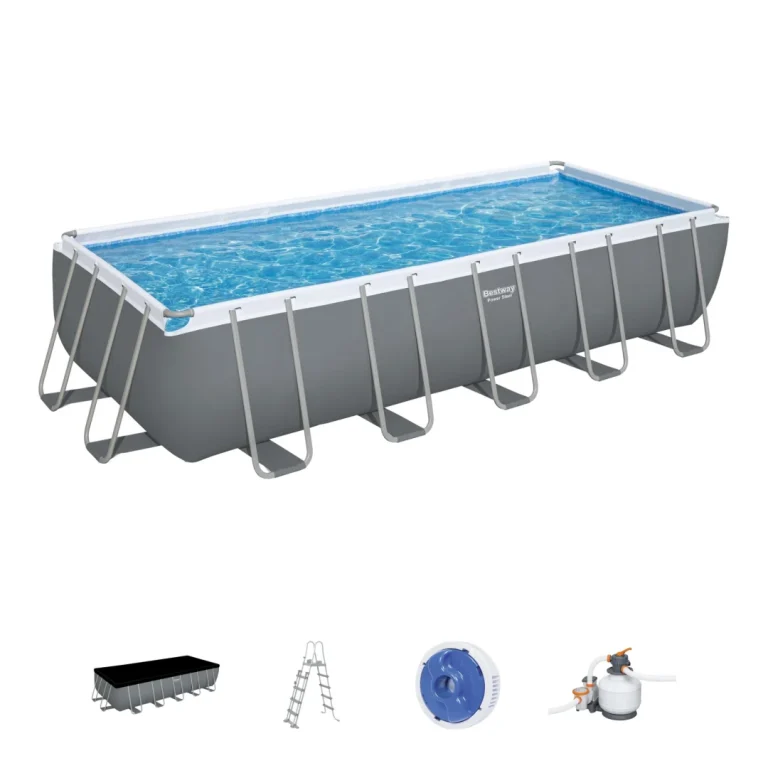 Bazen S Okvirom Od čelika Power Steel 640x274x132 21x9ft Bestway 6u1 + Pumpa Za Pijesak 1