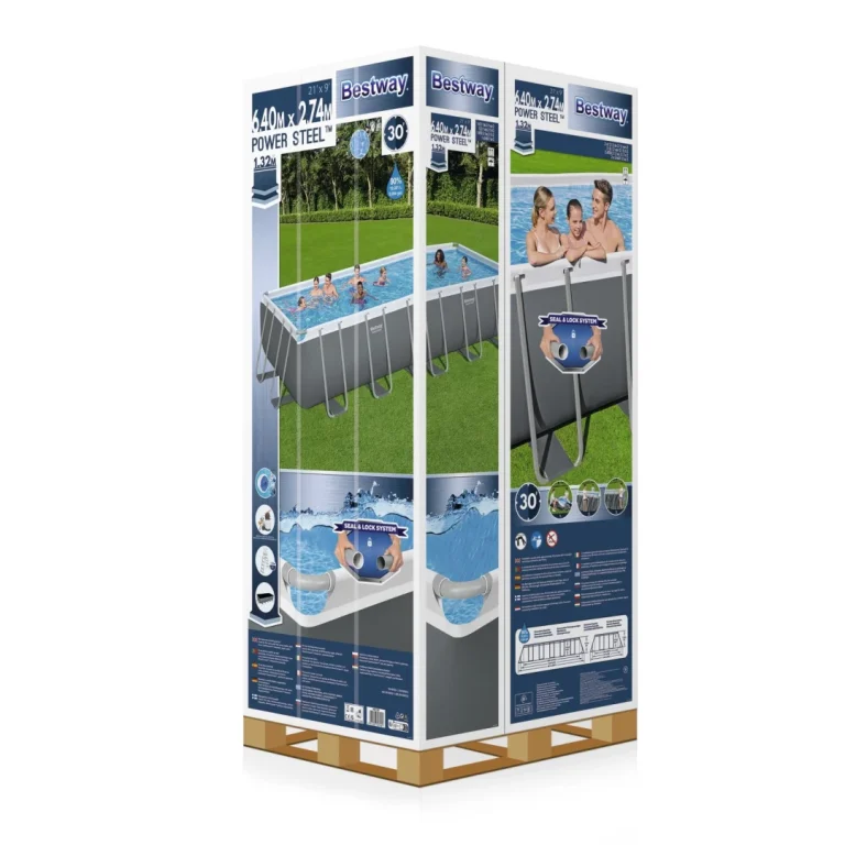 Bazen S Okvirom Od čelika Power Steel 640x274x132 21x9ft Bestway 6u1 + Pumpa Za Pijesak 8