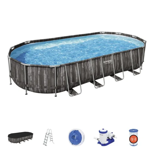 Bazen S Okvirom Od čelika Power Steel 732x366x122cm 24x12ft Bestway 7u1 Pribor 1