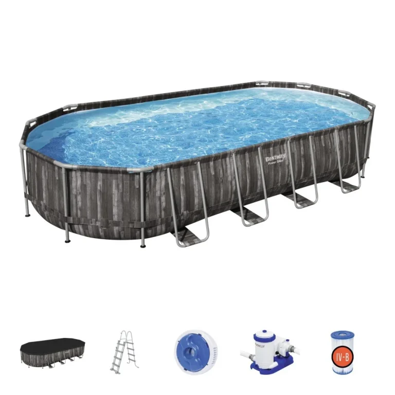 Bazen S Okvirom Od čelika Power Steel 732x366x122cm 24x12ft Bestway 7u1 Pribor 1