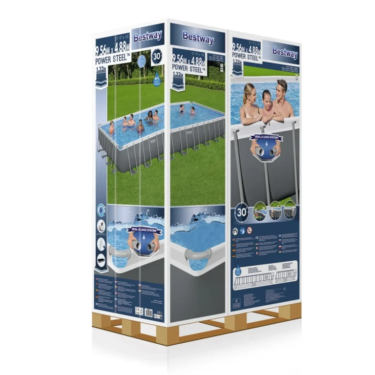 Bazen S Okvirom Od čelika Power Steel 956x488x132 31x16ft Bestway 6u1 + Pumpa Za Pijesak 8
