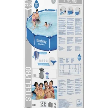 Bazen S Okvirom Od čelika Pro 305x76 Bestway 3 U 1 + Pumpa + Filter 8