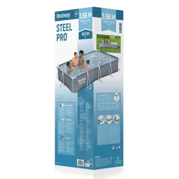 Bazen S Okvirom Od čelika Pro 366x201x66 Cm Bestway 10