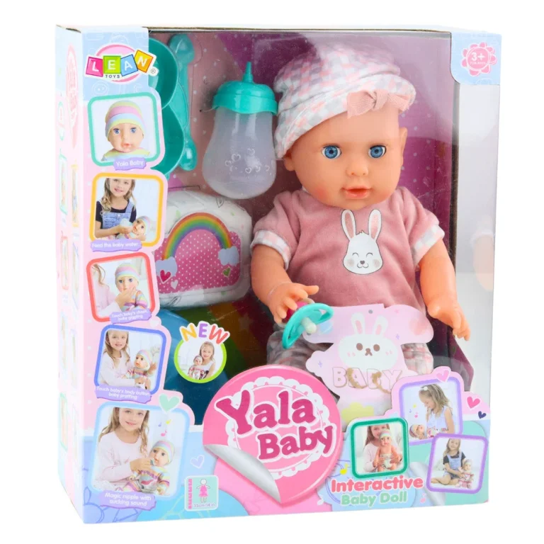 Beba Lutka S Pišanjem, Ružičasti Set Pribora, 35 Cm 2