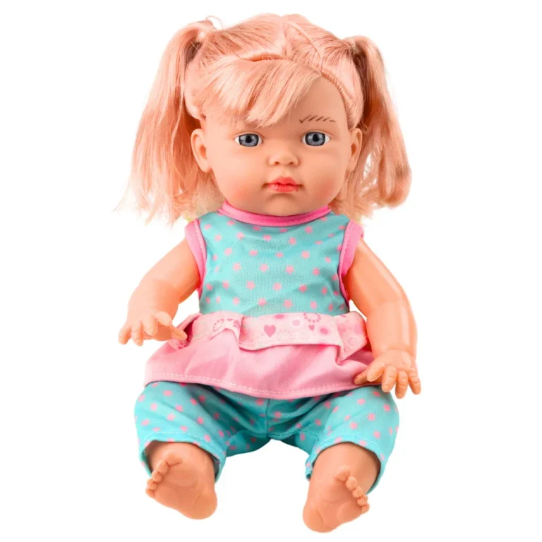 Beba Lutka U Tirkiznom Setu, Zvuk I Bočica, 30 Cm 3