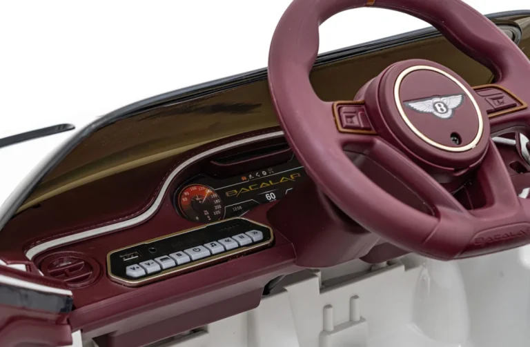 Bentley Bacalar Dječji Automobil Na Baterije, Bijeli + Daljinski Upravljač + Eva + Spori, Bijela 11