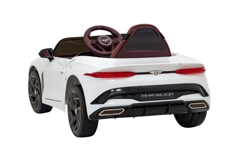 Bentley Bacalar Dječji Automobil Na Baterije, Bijeli + Daljinski Upravljač + Eva + Spori, Bijela 6