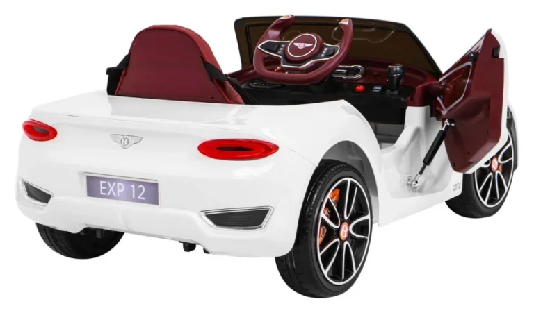Bentley Exp 12 Dječji Automobil Na Baterije, Bijeli + Daljinski Upravljač + Vrata Koja Se, Bijela 11