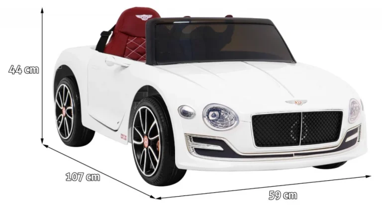 Bentley Exp 12 Dječji Automobil Na Baterije, Bijeli + Daljinski Upravljač + Vrata Koja Se, Bijela 2