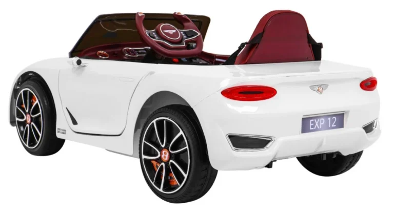 Bentley Exp 12 Dječji Automobil Na Baterije, Bijeli + Daljinski Upravljač + Vrata Koja Se, Bijela 5