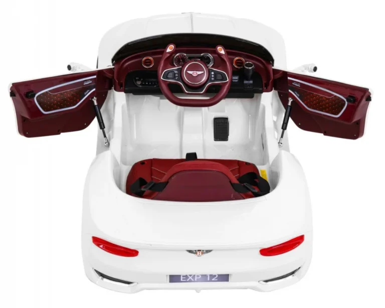 Bentley Exp 12 Dječji Automobil Na Baterije, Bijeli + Daljinski Upravljač + Vrata Koja Se, Bijela 7