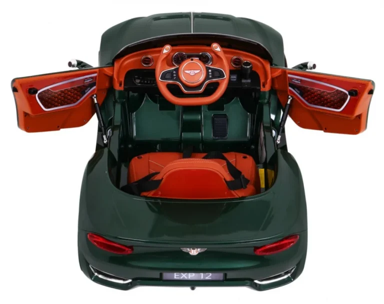 Bentley Exp 12 Dječji Automobil Na Baterije, Zeleni + Daljinski Upravljač + Vrata Koja Se, Zelena 11