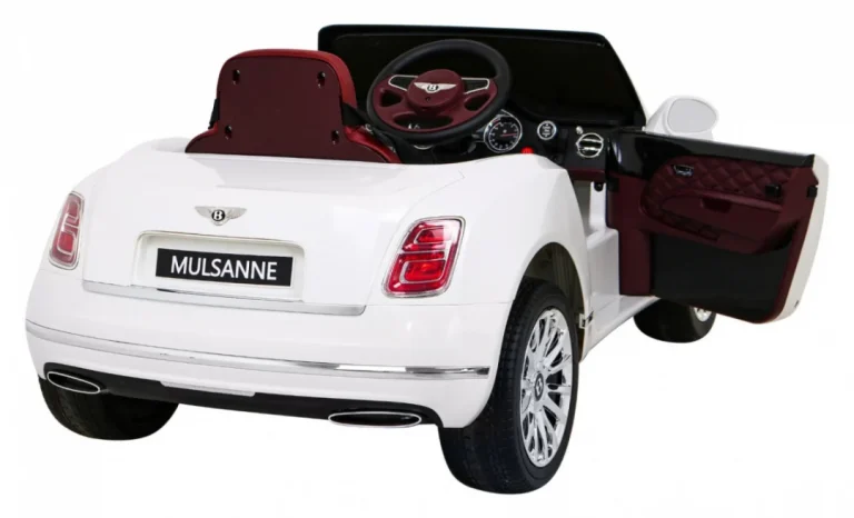Bentley Mulsanne Baterija Bijela + Daljinski Upravljač + Eva + Spori Start + Mp3 Usb + Led 10
