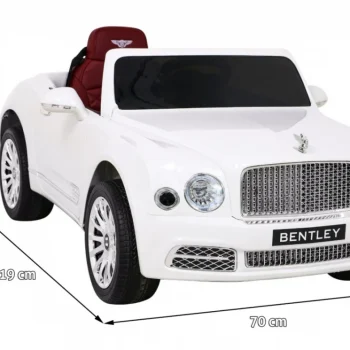 Bentley Mulsanne Baterija Bijela + Daljinski Upravljač + Eva + Spori Start + Mp3 Usb + Led 2