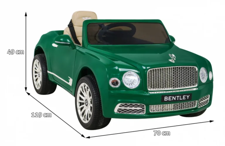Bentley Mulsanne Baterija Zelena + Daljinski Upravljač + Eva + Spori Start + Mp3 Usb + Led 2