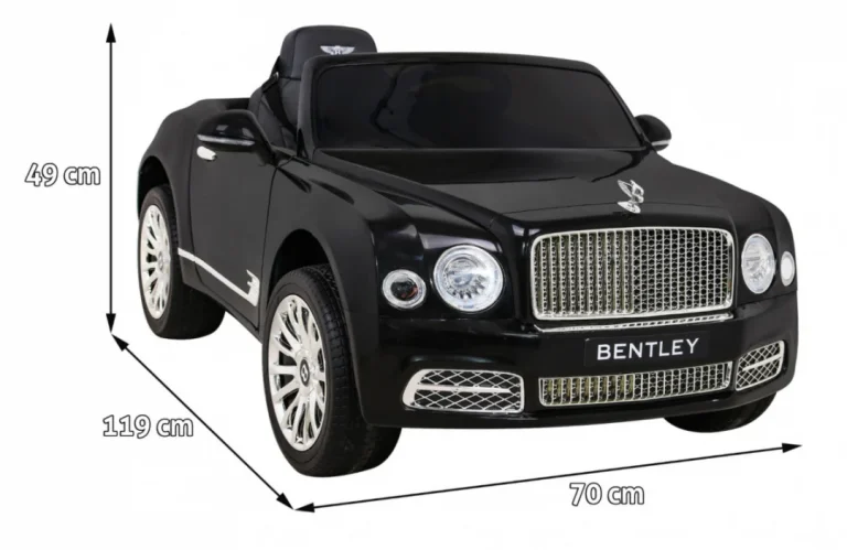 Bentley Mulsanne Crna Baterija + Daljinski Upravljač + Eva + Spori Start + Mp3 Usb + Led 2