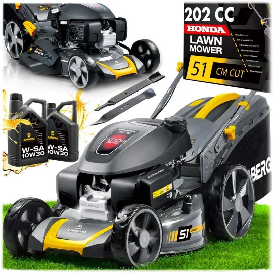 Benzinska Kosilica S Vlastitim Pogonom 51 Cm 70 L Honda 202cc 5,7 Ks + Ulje Humberg Hm 603 1