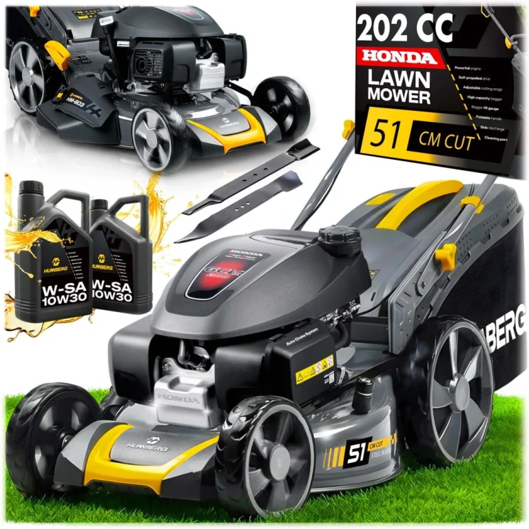 Benzinska Kosilica S Vlastitim Pogonom 51 Cm 70 L Honda 202cc 5,7 Ks + Ulje Humberg Hm 603 1