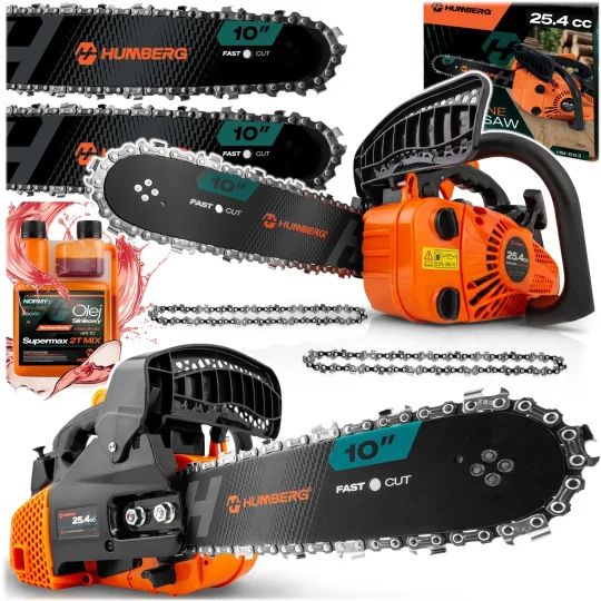 Benzinska Motorna Pila Za Drvo 10" Humberg Hm 663 + Ulje 1