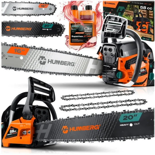 Benzinska Motorna Pila Za Drvo 16" Humberg Hm 660 + Ulje 1