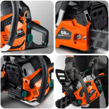 Benzinska Motorna Pila Za Drvo 16" Humberg Hm 660 + Ulje 9