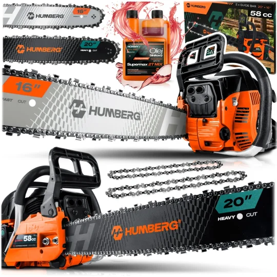 Benzinska Motorna Pila Za Drvo 16" Humberg Hm 662 + Ulje 1
